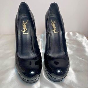 YSL Patent Leather Wedge high heels 38